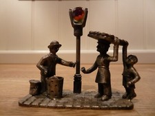 Small Metal/Pewter? - Donut Seller Figurine