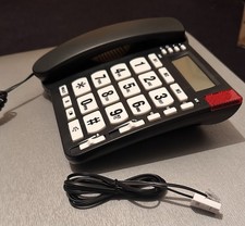 Asda Tech Big Button Landline Telephone  Hands Free Caller Display Home Phone
