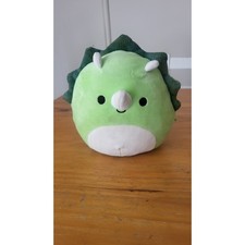HexBug Squishmallow Triceratops Dinosaur Stuffed Animal Plush Toy Green for Kids
