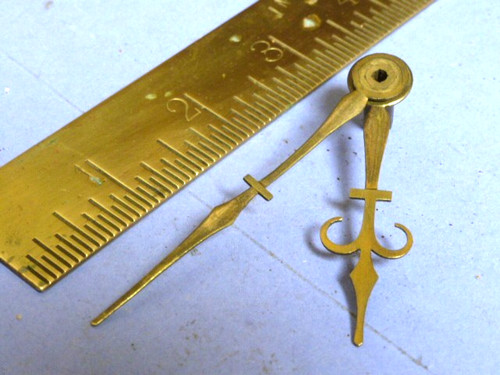 Pair old antique - old-,