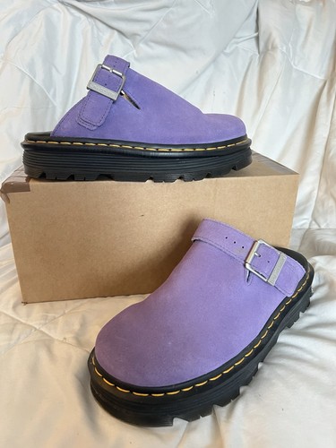 Martens purple zebzag mule - dr,
