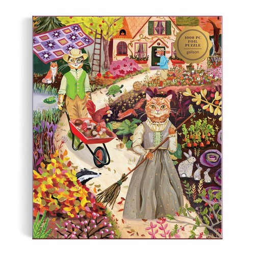 Galison cottage cats foil - galison,