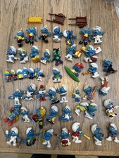 Over 40 Vintage Schlumpf Smurf Figures - See Photos For Condition