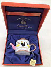 Charlotte Di Vita Shabby George Miniature Enamel Teapot Numbered Vintage Edition