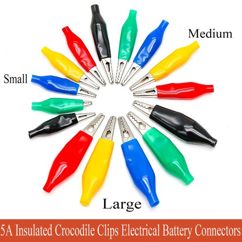 Insulated crocodile clips - insulated,