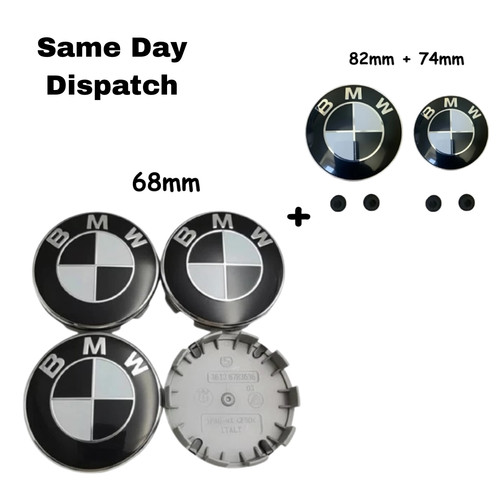 Black alloy bmw badge - alloy,
