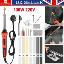 100W Plastic Welding Kit Fast Heating Welder & Soldering Iron Gun for Car Bumper