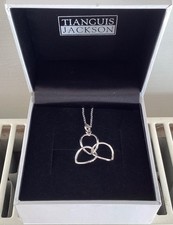 Tianguis Jackson 925 Silver Circles Pendant & 18 inch Chain New In Box