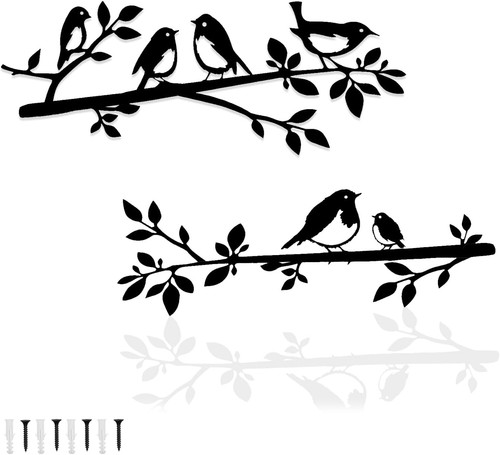 Pduoduo metal wall art bird - metal,
