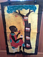 African batik textile wall