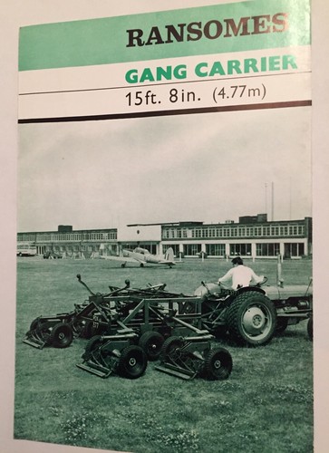 Ransomes gang mower carrier - mower,