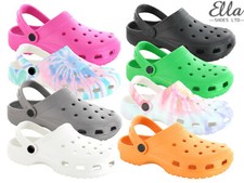 Womens Ella Clogs EVA Slip On Moulded Lightweight Comfort Stylish Pool Beach