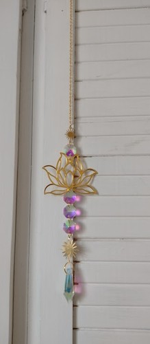 Gold tone lotus flower sun - tone,