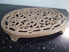 Vintage French ENAMEL FOOTED