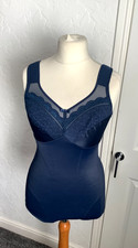MISS MARY  NAVY BLUE   NONE WIRED  LACE FULL CUP   BODY SHAPER . 3233    38C