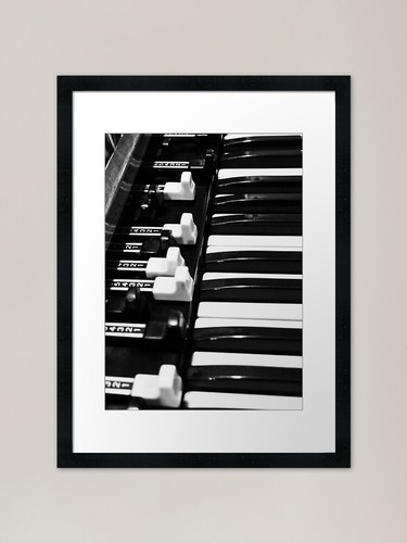 Hammond organ framed - b3,