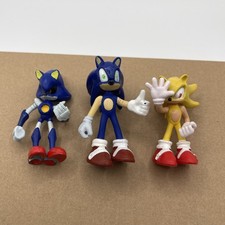 Rare Vintage SEGA Sonic The Hedgehog Figures 2.5” Super Sonic Metal #P