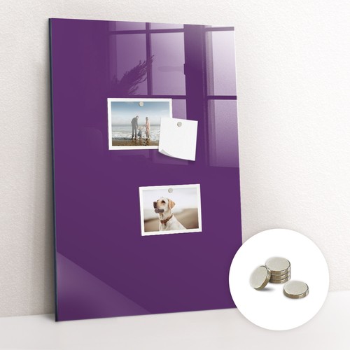 Magnetic glass memo board - glass,