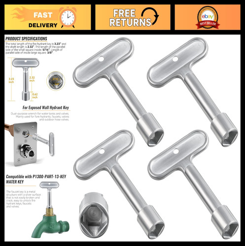 Hydrant key for zurn - 3/8",