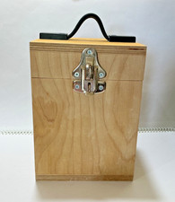 Wooden Safety Box With Lid & Child Proof Latch For Secure Storage of Medicines