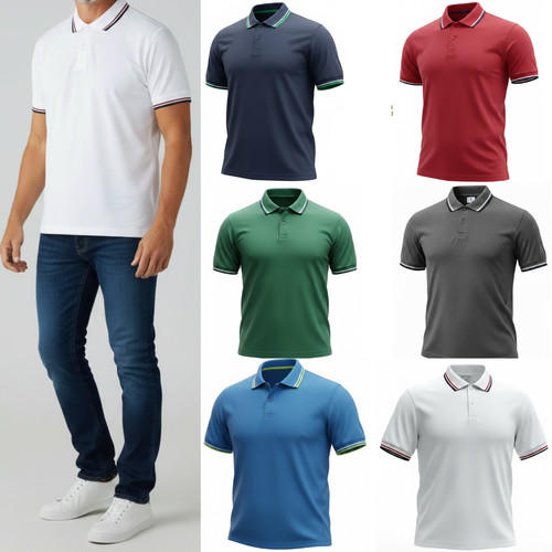 Men plain polo - plain,