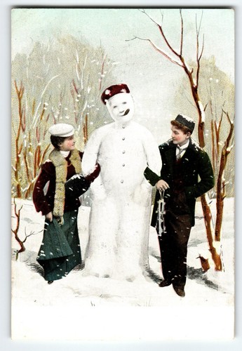 Christmas postcard human like - christmas,