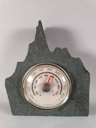 Vintage thermometer stone - thermometer,