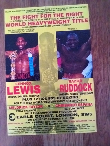 Boxing handbill - boxing,
