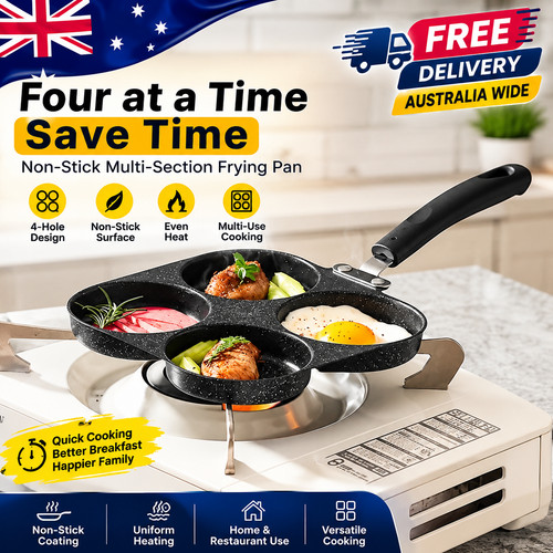 Hole non stick frying pan - 4-hole,