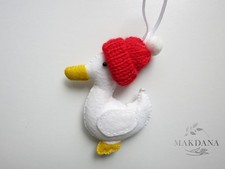 Handmade Felt Christmas Goose