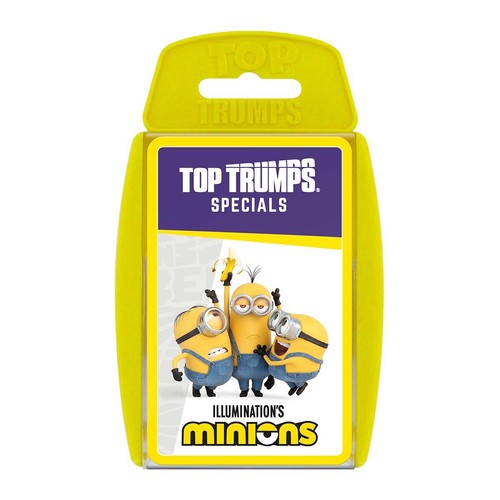 Minions top trumps card game - top,