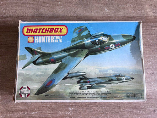 Matchbox 117 hawker - pk-117, hunter