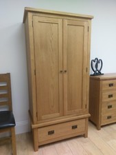 Baysdale oak door wardrobe - oak, /