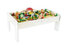 Kids Train Track Play Table