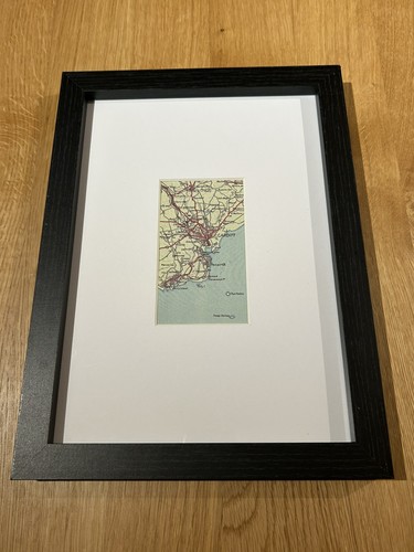 Vintage map cardiff - vintage, of