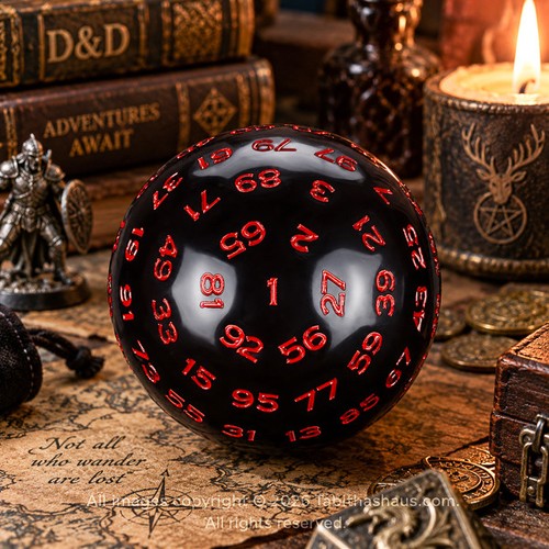 Large d100 100 sided - large, dice