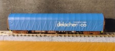 Minitrix N Gauge 15277 ÖBB Bogie Tarpaulin Wagon "Delacher"