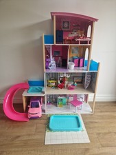 Barbie Malibu Mansion Dolls Dream house & Barbie Dream Car - Excellent Condition