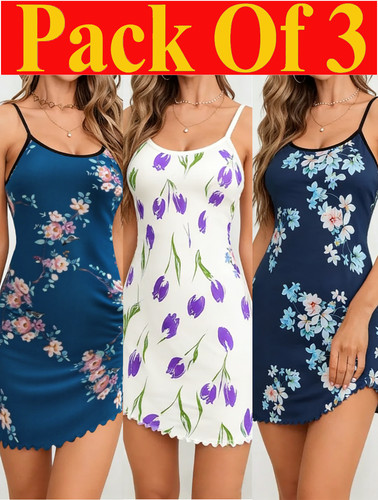 Women sexy nightgown pack - nightgown, 3