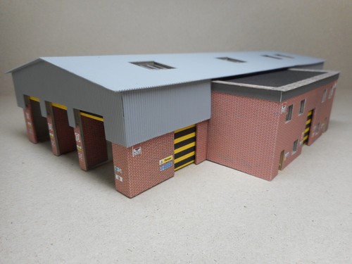 Gauge locomotive shed model - n,