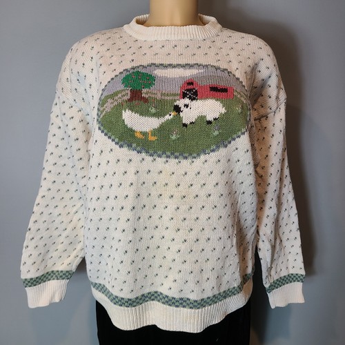 Vintage sheep sweater rustic - vintage,
