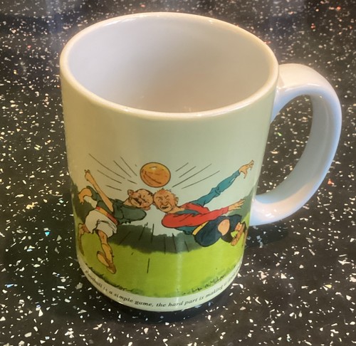 Old football cartoon image - cartoon, mug