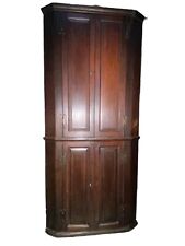 Antique Georgian Oak Floor Standing Corner Cupboard