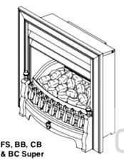 BAXI BERMUDA 3 BBU GAS FIRE FRONTS - ALL SPARE PARTS AVAILABLE - NEW OLD STOCK