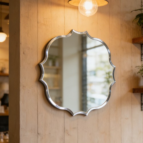 Farmhouse charm scalloped wall - scalloped,