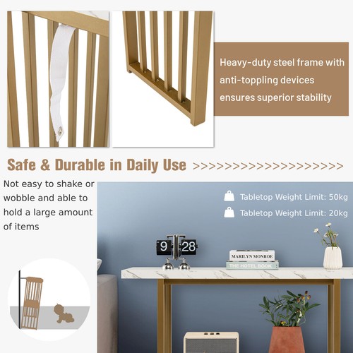 Tier console table white - 2-tier,