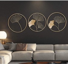 3Pcs 3D Metal Wall Art Modern