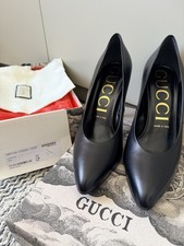 Authentic Gucci Black Leather
