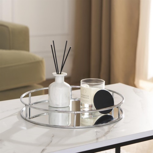 Ohs mirrored serving tray with - ohs,