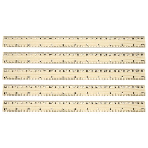Inch wooden rulers 12pcs - rulers,,